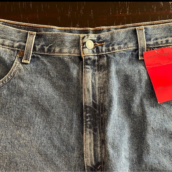 NWT VINTAGE Levi’s 569 loose straight denim blue jean shorts Big Tall 40 - Picture 6 of 10